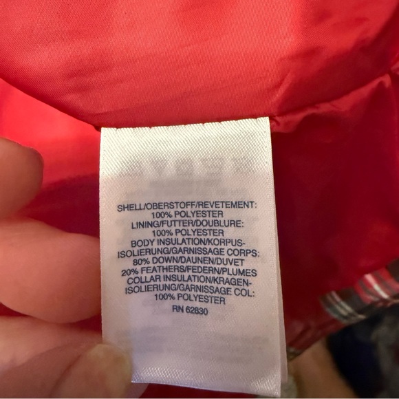 Lands' End Red plaid down Puffer Vest 600 fill power womens 2X cabincore winter - Picture 6 of 11